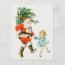 Search for vintage santa claus postcards Xmas