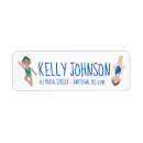 Search for swimmer return address labels Swimming