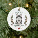Search for husky christmas tree decorations Cute