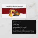 Search for excavation business cards Demolition