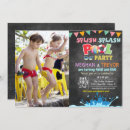 Search for splish splash invitations Chalkboard
