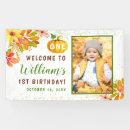 Search for fall birthday banners Pumpkin