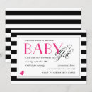 Search for hot pink black white invitations Typography