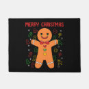 Search for christmas gingerbread doormats Santa