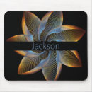 Search for fractal star mouse mats Black