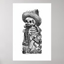 Search for vintage mexican posters Skeleton