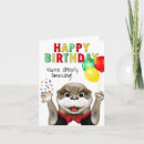 Search for otter birthday cards Whimsical