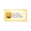 Search for emojis return address labels Yellow