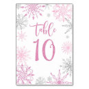 Search for snowflake table cards Silver