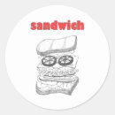 Search for funny sandwich stickers Food