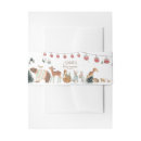 Search for baby shower invitation belly bands Woodland animals