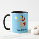 Search for beach volleyball mugs Girl