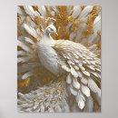 Search for white peacock art Gold