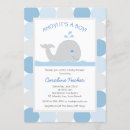 Search for whale baby boy shower invitations Waves