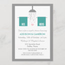 Search for his and hers shower invitations Modern