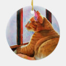 Search for ginger cat christmas tree decorations Tabby
