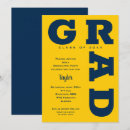 Search for yellow and blue graduation invitations Graduate