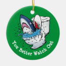 Search for shark christmas tree decorations Santa