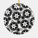Search for funky christmas tree decorations Black and white