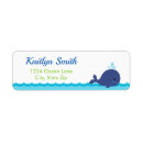 Search for whale birthday return address labels Under the sea