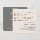 Search for girls weekend itinerary invitations Modern