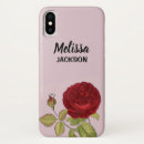 Search for rose blossom iphone cases Red
