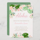 Search for tropical flowers baby shower invitations Rustic