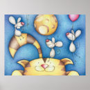 Search for whimsical cat posters Cute
