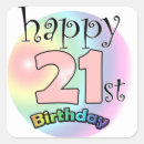 Search for happy 21st birthday stickers Party