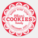 Search for red cookie stickers Rustic