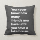 Search for lake house cushions Typography