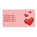 Search for valentines day business labels Red