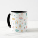 Search for rainbow with clouds mugs Fun