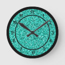 Search for blue glitter clocks Glam