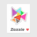 Search for contour triangle stickers Colourful