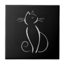 Search for black and white cat tiles Abstract
