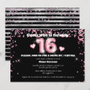 Search for black pink silver invitations Foil