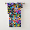 Search for arts and crafts bath towels Black