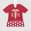 Search for red tshirt christmas tree decorations Nurse