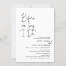 Search for before they say i do invitations Black and white