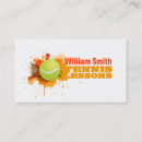 Search for tennis coach business cards Lessons