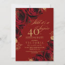 Search for rose gold surprise birthday invitations Floral