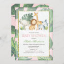 Search for jungle safari baby shower invitations Watercolor