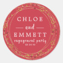 Search for engagement party envelope seals Gold