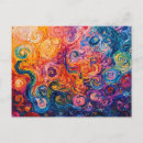 Search for swirl postcards Psychedelic