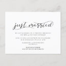 Search for postcard wedding reception invitations Elegant