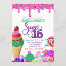 Search for cupcake sweet 16 invitations Chocolate