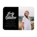 Search for birthday invite magnets 40 year old