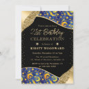 Search for starry night birthday invitations Glitter