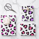 Search for red leopard wrapping paper Black